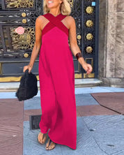Elegant Crossed Maxi Dress for Women - Breezy and Comfortable Summer Style 6