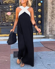 Elegant Crossed Maxi Dress for Women - Breezy and Comfortable Summer Style 8