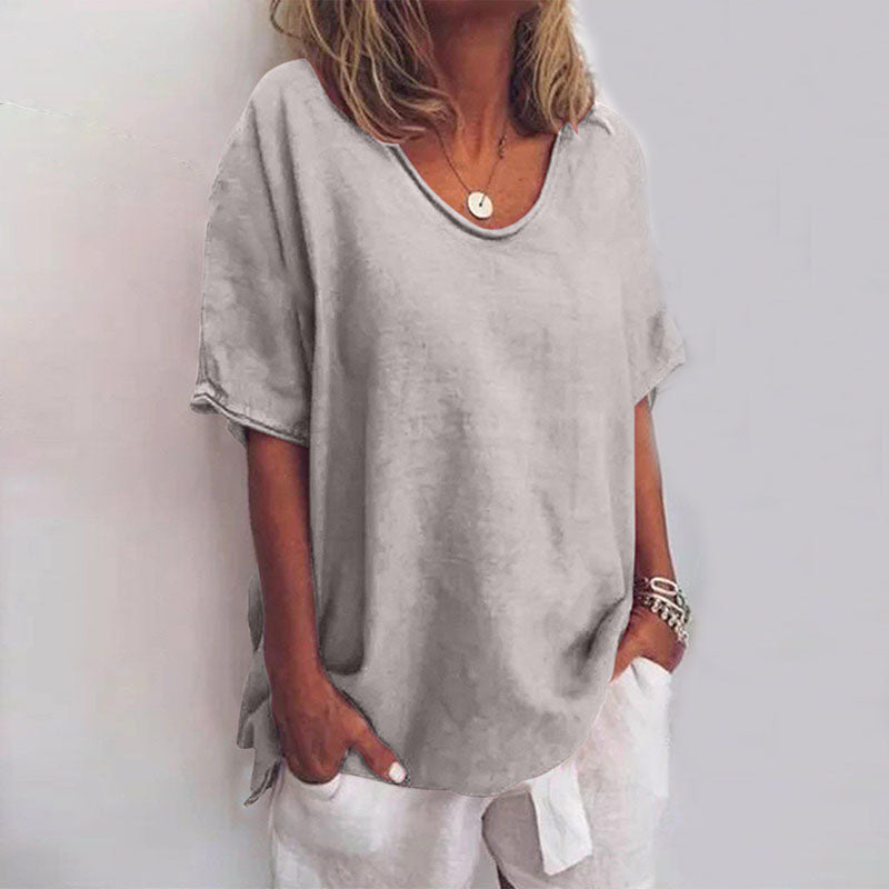 Elegant Loose Blouse for Women - Comfortable Summer Top 0