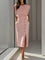 Elegant Midi Dress with Side Slit for Women - Flattering Summer Style 2