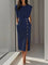 Elegant Midi Dress with Side Slit for Women - Flattering Summer Style 3
