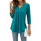 Elegant V-Neck Women's Top for Casual and Semi-Formal Wear, Flattering Silhouette, Lightweight Comfort 2