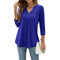 Elegant V-Neck Women's Top for Casual and Semi-Formal Wear, Flattering Silhouette, Lightweight Comfort 3