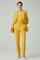 Elegant Women's Blazer Set with Defined Shape and Straight-Leg Trousers 8