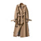 Elegant Women's Double-Breasted Trench Coat with Belt 0