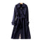 Elegant Women's Double-Breasted Trench Coat with Belt 2
