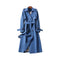 Elegant Women's Double-Breasted Trench Coat with Belt 3