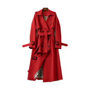 Elegant Women's Double-Breasted Trench Coat with Belt 5