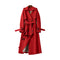 Elegant Women's Double-Breasted Trench Coat with Belt 5