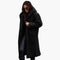 Elegant Women's Hooded Coat - Stylish Winter Coat for Women with Button Closure and Side Pockets 0