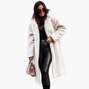 Elegant Women's Hooded Coat - Stylish Winter Coat for Women with Button Closure and Side Pockets 3