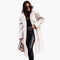 Elegant Women's Hooded Coat - Stylish Winter Coat for Women with Button Closure and Side Pockets 3