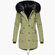 Elegant Women’s Hooded Winter Coat for Stylish Warmth 2