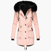 Elegant Women’s Hooded Winter Coat for Stylish Warmth 3