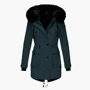 Elegant Women’s Hooded Winter Coat for Stylish Warmth 6