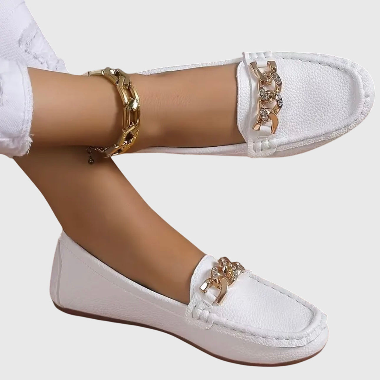 Elegant Women's Leather Loafers - Black or Brown Options for All-Day Comfort 0