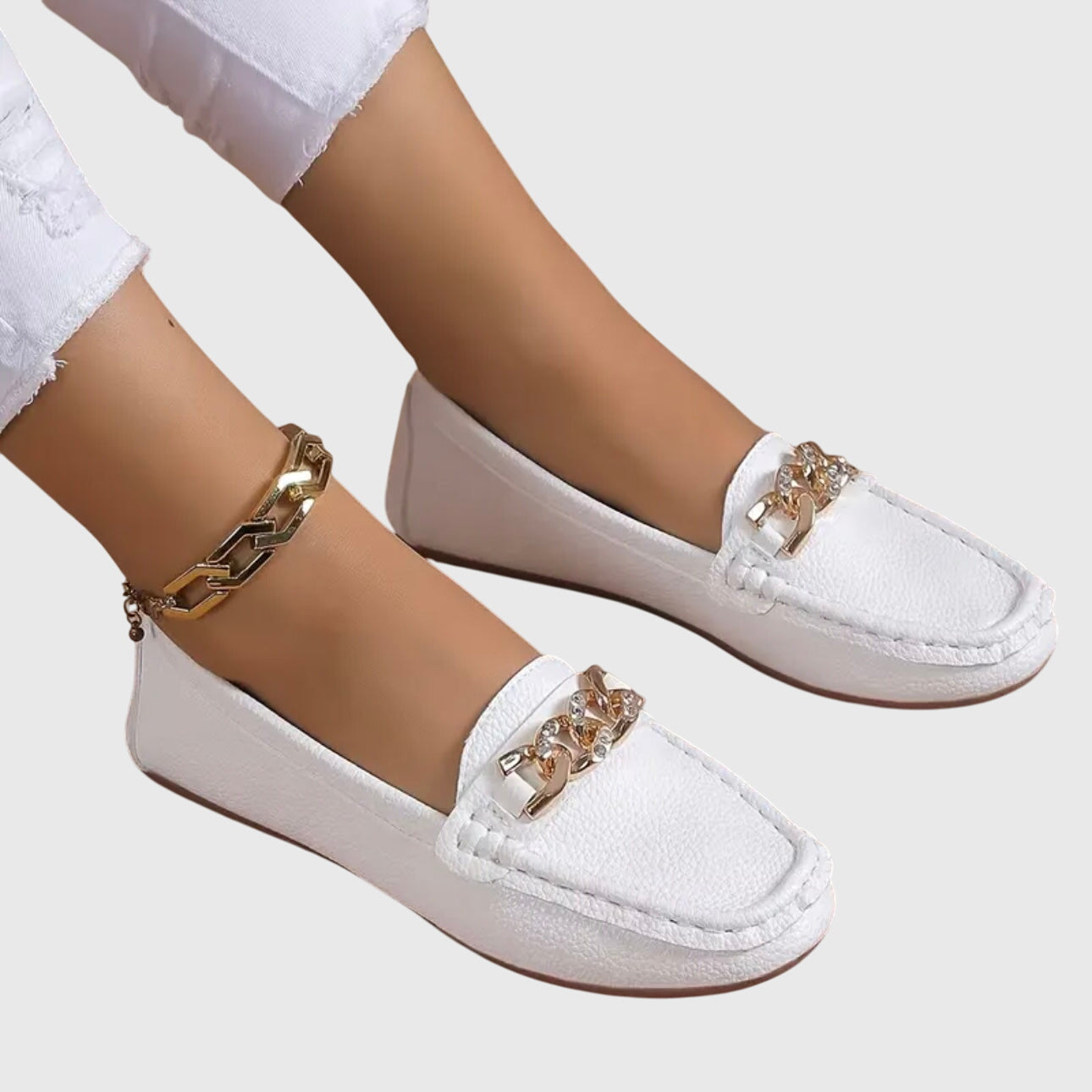 Elegant Women's Leather Loafers - Black or Brown Options for All-Day Comfort 4