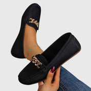 Elegant Women's Leather Loafers - Black or Brown Options for All-Day Comfort 5