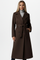 Elegant Women's Long Coat with Belt and Double-Breasted Front 5