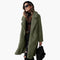 Elegant Women's Long Teddy Coat with Wide Collar for Stylish Layering 2