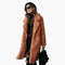 Elegant Women's Long Teddy Coat with Wide Collar for Stylish Layering 3