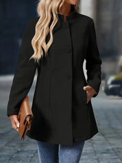 Elegant Women's Mid-Length Overcoat Jacket for All Seasons 6
