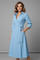 Elegant Women’s Midi Dress with V-Neck and Long Sleeves for Summer 4