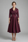 Elegant Women’s Midi Dress with Wrap Neckline and Pleated Skirt 5