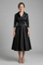 Elegant Women’s Midi Dress with Wrap Neckline and Pleated Skirt 8