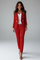 Elegant Women's Suit Set with Buttoned Jacket and Straight-Leg Trousers 10