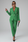 Elegant Women's Suit Set with Buttoned Jacket and Straight-Leg Trousers 11