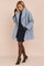 Elegant oversize women's winter coat with a wide collar 6