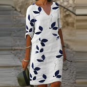 Eliza | Summer Dress with Leaf Pattern 1