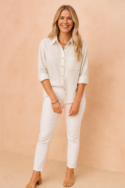 Ellie | Loose-fitting shirt blouse with pocket 5