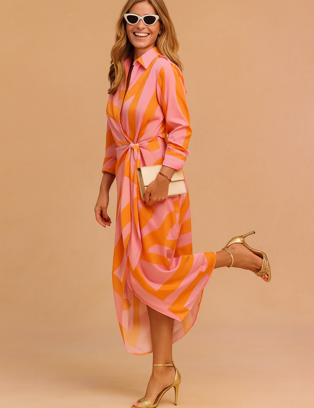 Elżbieta | Elegant Two-Piece Look with a Wrap Top 0