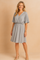Elżbieta | Short dress with a wrap neckline and ruffles 2