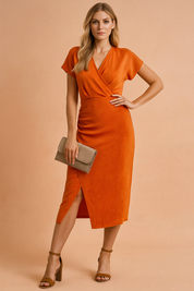 Emma | Elegant Blouse with a Neckline and Slit 0