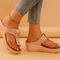 Ewa | Stylish wedge sandals with a decorative buckle 3