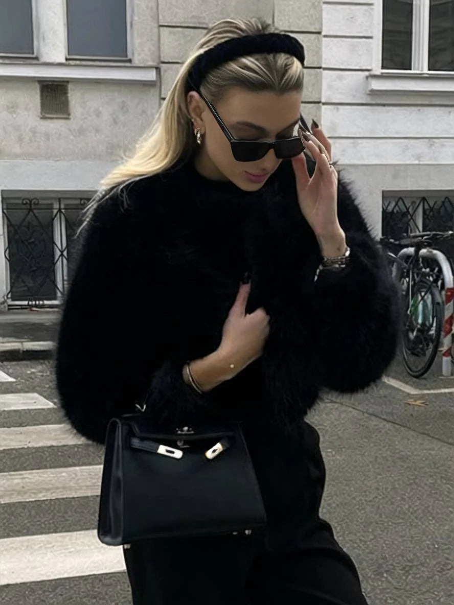 Women's Winter Coat Faux Fur Elegant Warmth