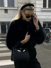 Women's Winter Coat Faux Fur Elegant Warmth