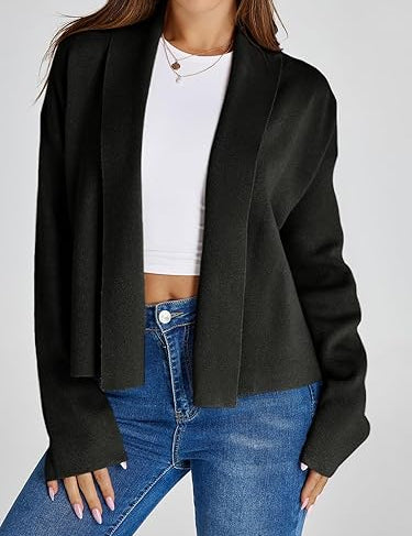 FAYE |  Autumn Cardigan with Shawl Collar 1