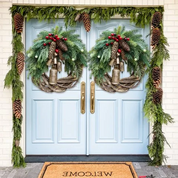 Farmhouse Christmas Wreath, Boho Wreath, Holiday Wreath 4