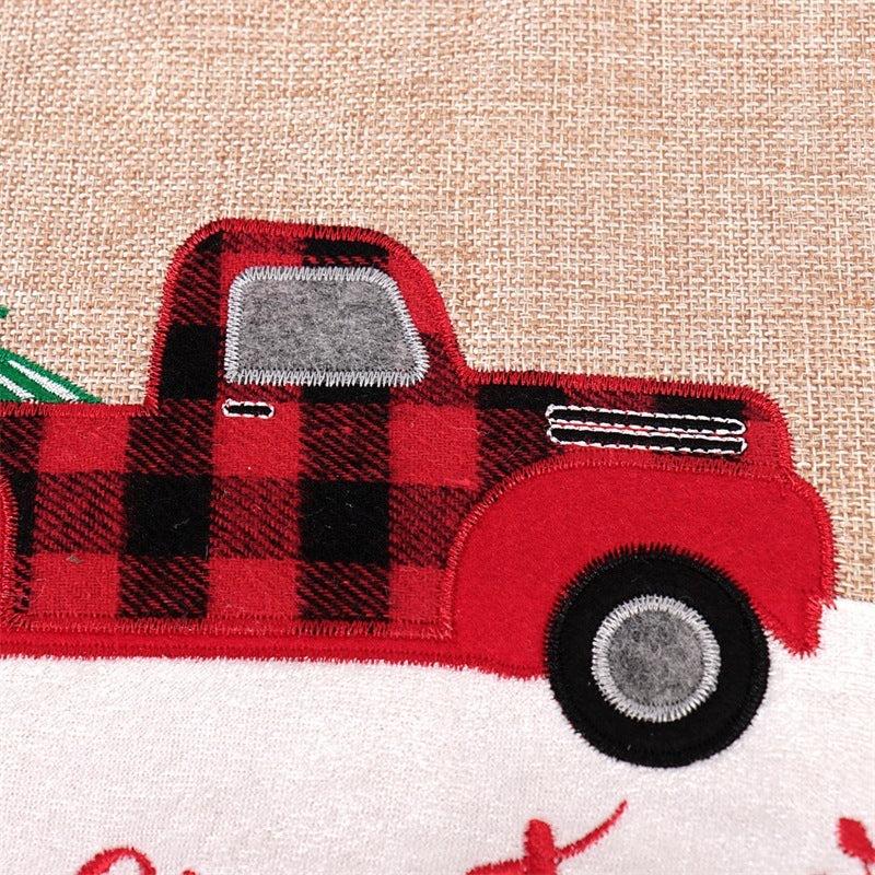 Fashionable, simple linen car skirt 3