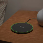 Fast wireless charger - 15W induction charging pad for iPhone and Android devices, elegant design, wireless convenience 5