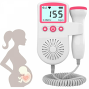 Fetal Doppler Heart Rate Monitor for Home Use, Pregnancy, Baby, Fetal Heart Rate Sound Detector 0