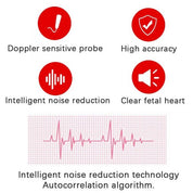 Fetal Doppler Heart Rate Monitor for Home Use, Pregnancy, Baby, Fetal Heart Rate Sound Detector 4