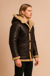 Filip | Men's luxurious winter hoodie with a distinctive shape 1