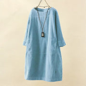 Flattering Women's Maxi Dress - Elegant Summer Dress for All Shapes, Tummy Conceal Design 1