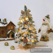 Flocking small mini PVC pointed Christmas tree ornaments 0