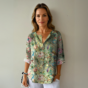 Floral Print Womens Blouse - Elegant Summer Tops for Women, Chic and Comfortable Design 2